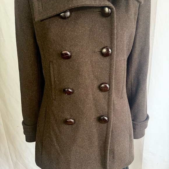 ARITZIA WILFRED PEA COAT MADE IN WOOL CASHMERE DOUBLE BREAST WINTER JACKET SMALL - Picture 11 of 17